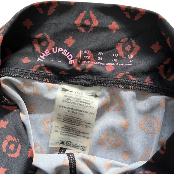 The Upside Women's Geometric High Rise Crop Active Legging  Black Size XS - Picture 5 of 6